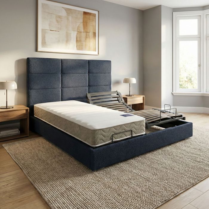 Matelas mousse HR pour lit électrique Terre de Nuit Mélodie sur sommier relevable.