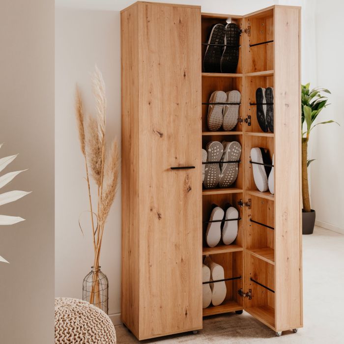 Meuble à chaussures avec 2 portes pour 35 paires Meuble à chaussures avec 2 portes pour 35 paires