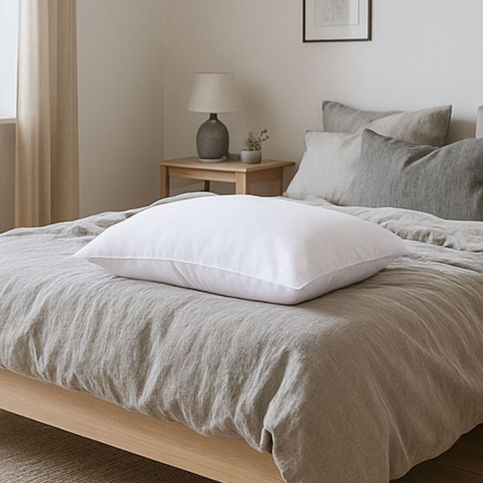 Oreiller recyclé moelleux enveloppe microfibre