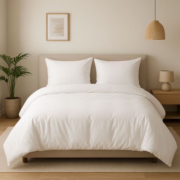 Pack couette oreiller et parure Douce Nuit Terre de Nuit vue ambiance Pack couette oreiller et parure Douce Nuit Terre de Nuit vue ambiance