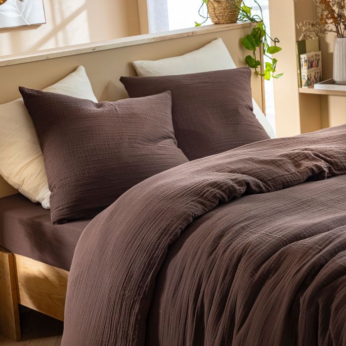 Housse de couette gaze de coton Terre de Nuit JUNE