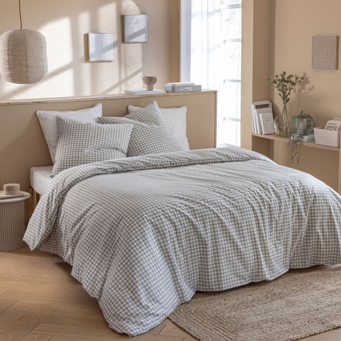 Couette oreiller moelleux Terre de Nuit Échappée Beige ambiance
