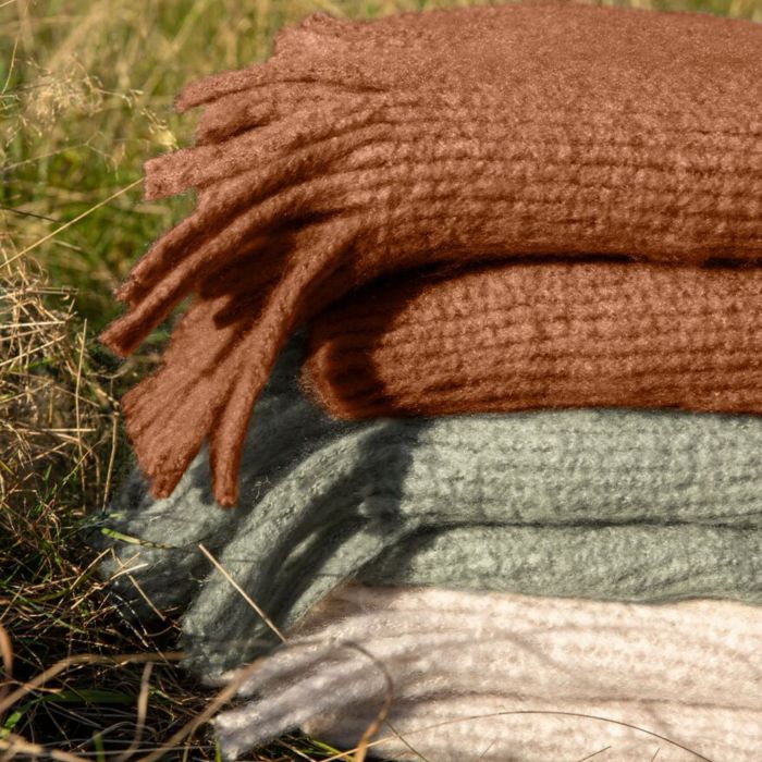 Plaid polaire chaud Pulli à franges