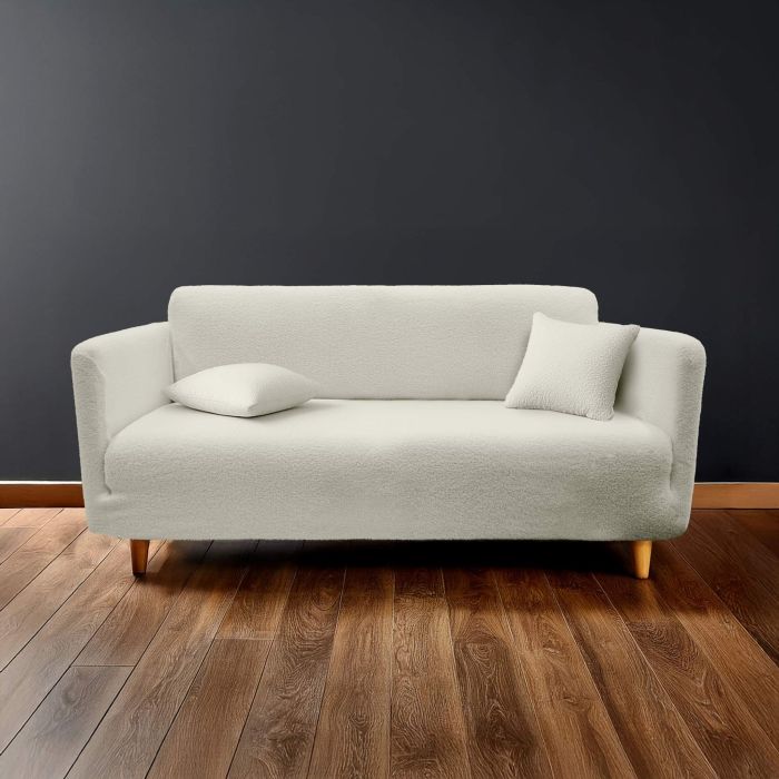 Housse de canapé extensible bouclette doux et extensible