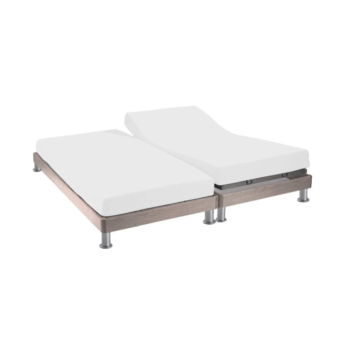Protège matelas molleton 100% coton - bonnet 27 cm TPR pour sommier articulé Protège matelas molleton 100% coton - bonnet 27 cm TPR pour sommier articulé