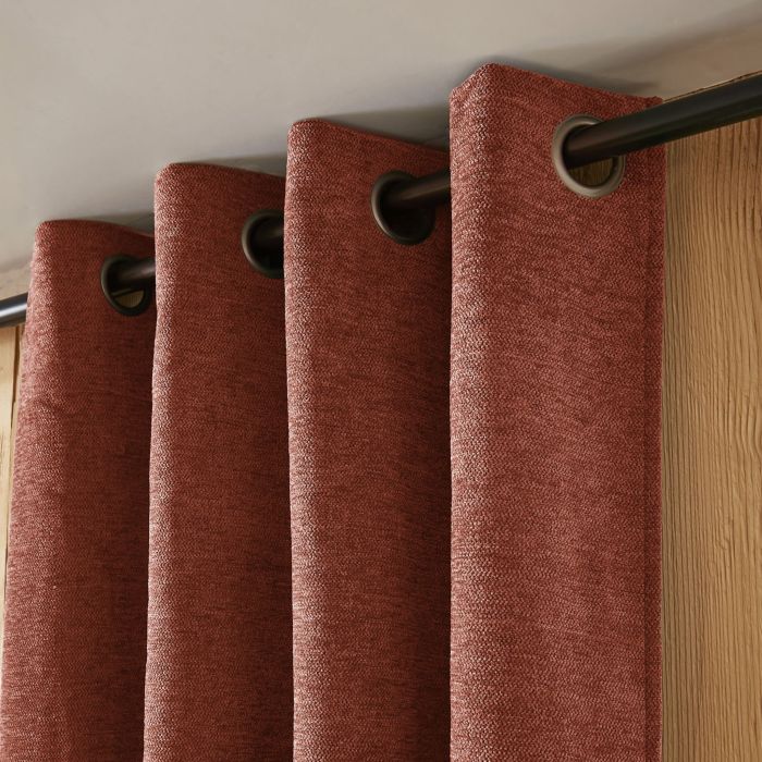 Rideau occultant polaire terracotta Terre de Nuit ambiance