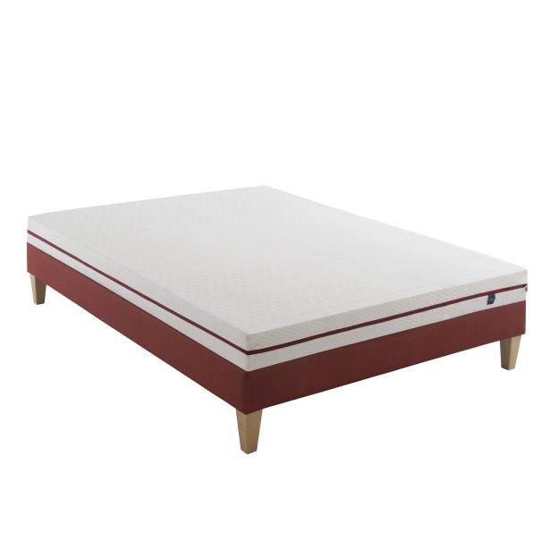 Ensemble matelas junior 100% latex, sommier et pieds Crépuscule 200 - SOMEO