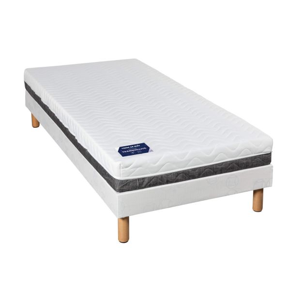 Ensemble enfant matelas mousse Tranquillité + sommier + pieds