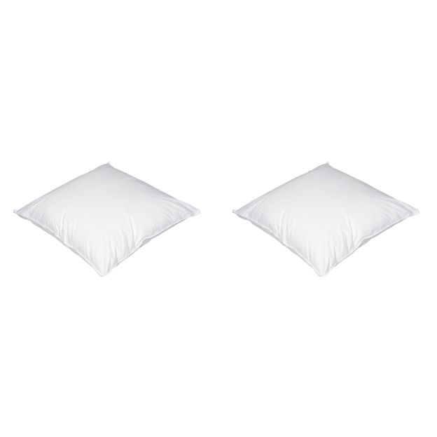 Lot de 2 oreillers luxe enveloppe percale Someo 65x65