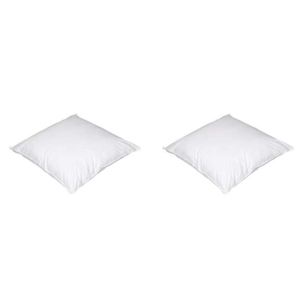 Lot de 2 oreillers luxe enveloppe percale Someo 65x65