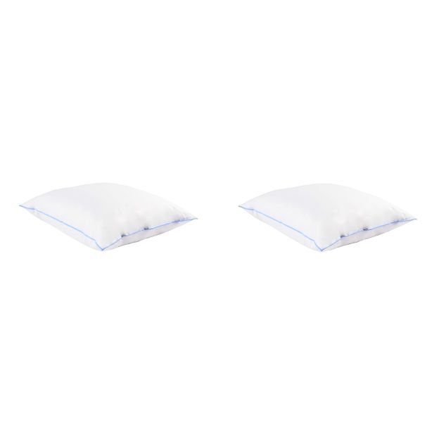 Lot de 2 oreillers moelleux/ferme duvet de canard Someo