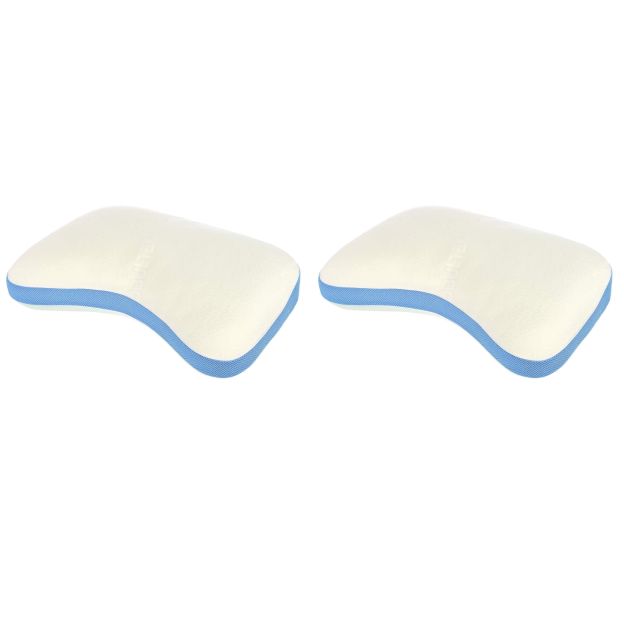 Oreiller à mémoire de forme memoform (lot de 2) Couleur blanc Bultex