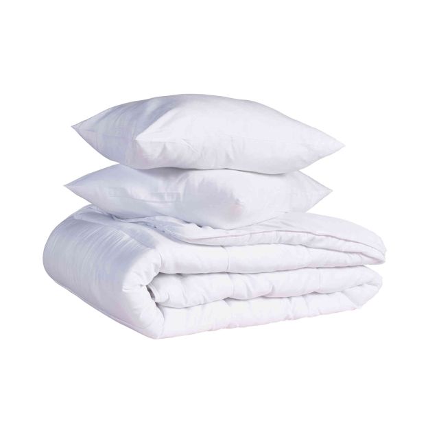 Pack couette été 250g et oreiller luxe anti-acariens Someo