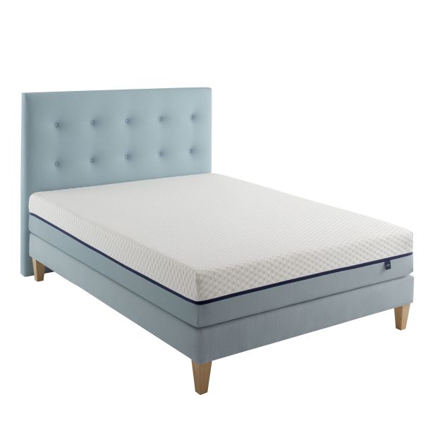 Ensemble matelas mémoire de forme, sommier, pieds et tête de lit Songe 600 - SOMEO