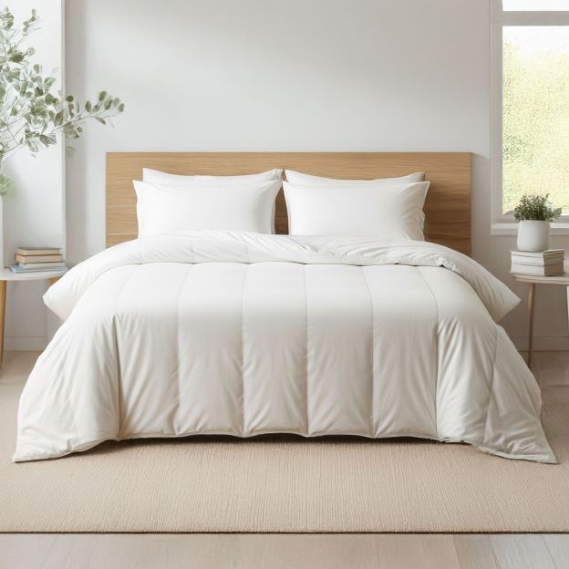 Pack couette tempérée mi-saison et oreiller moelleux 