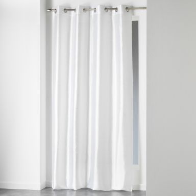 Rideau shantung shana blanc 140x240