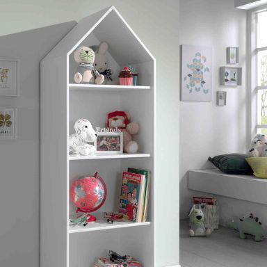 Armoire cabane en bois blanc