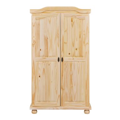 Armoire 2 portes en bois massif chêne clair - AR12042