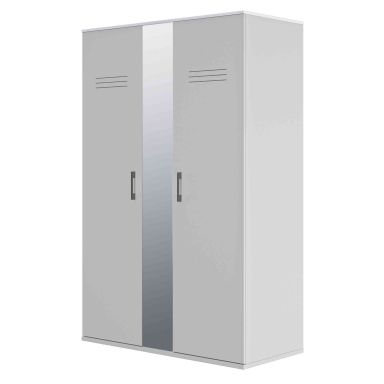 Armoire en bois gris et blanc - AR5026