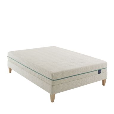 Ensemble matelas naturel latex naturel, sommier et pieds Aube 700 - SOMEO