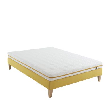 Ensemble matelas mousse, sommier et pieds Aurore 200 - SOMEO