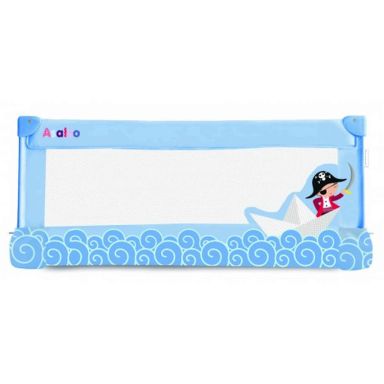 Barrière de lit bébé universelle Pirate bleue (fond blanc)