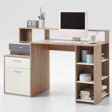 Bureau avec rangements en bois - BU13021