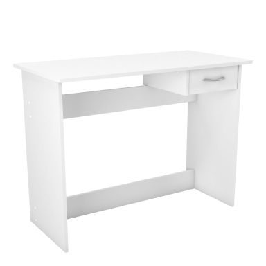 Bureau junior 1 tiroir en bois blanc mat - BU204