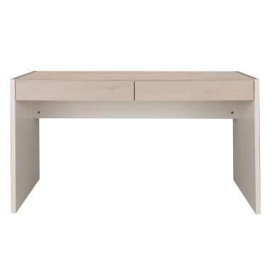 Bureau enfant blanc et effet pin blanchi BU5007