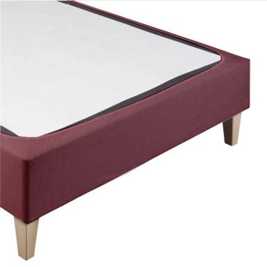 Cache-sommier coton jersey terre de sienne
