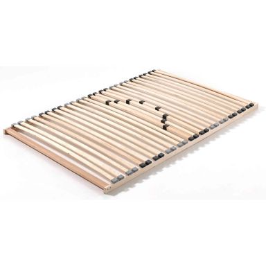 Cadre à lattes bois en kit à fermeté réglable 120x190 (fond blanc)