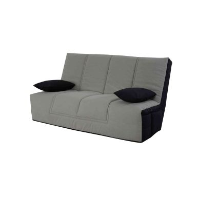 Banquette clic-clac matelas DUNLOPILLO latex avec housse + 2 coussins - CC10007