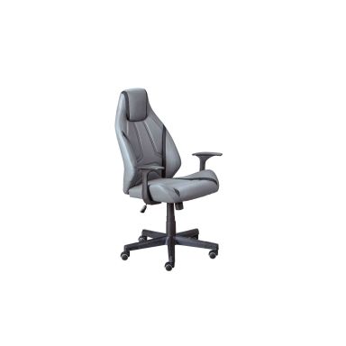 Fauteuil de bureau réglable noir et gris - FT12105