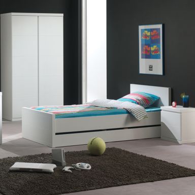 Chambre enfant 90x200 blanc laqué CB2007