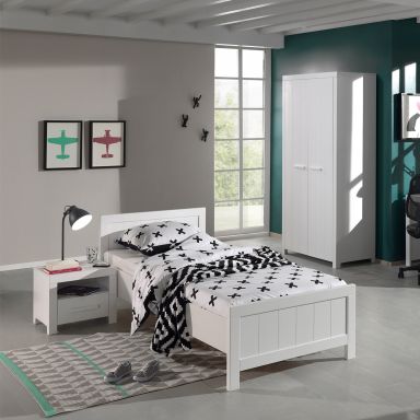 Chambre enfant 90x200 blanche CB2011 - Terre de Nuit
