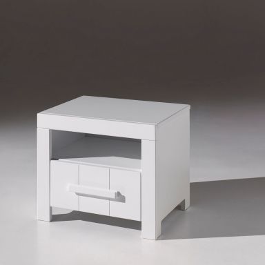 Chevet 1 tiroir + 1 niche imitation chêne CH2008 - Terre de Nuit