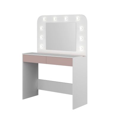 Coiffeuse enfant en bois avec miroir et LED - CF9076