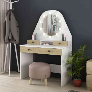 Coiffeuse enfant avec miroir en bois - CF9010