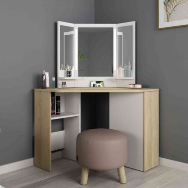 Coiffeuse enfant avec miroirs en bois - CF9023