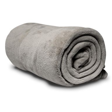 Couverture Polaire Gris Clair 100% Polyester