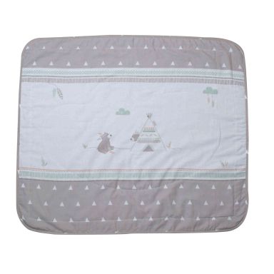 Couverture bébé velours Indian Bear 80x80 cm