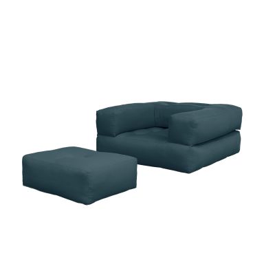 Matelas futon et pouf 2 en 1 CUBE 90x190