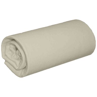 Drap housse flanelle écru bonnet 30 cm - Tradilinge