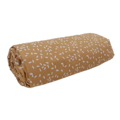 Drap housse percale Santal beige bonnet 40 cm - Tradilinge