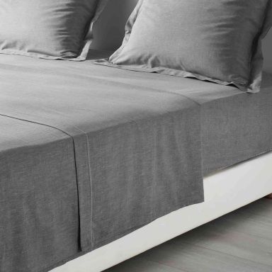 Drap plat polycoton Actually gris