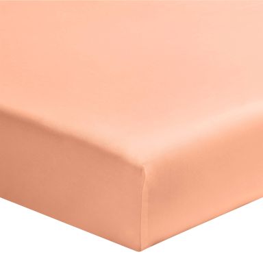 Drap housse bébé rose poudré 100% coton biologique bonnet 15 cm