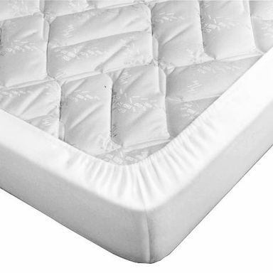 Drap housse blanc 100% satin de coton bonnet 30 cm 120x190 cm TERRE DE NUIT  Pas Cher 