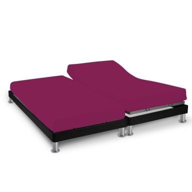 Drap housse cassis TPR pour sommier articulé