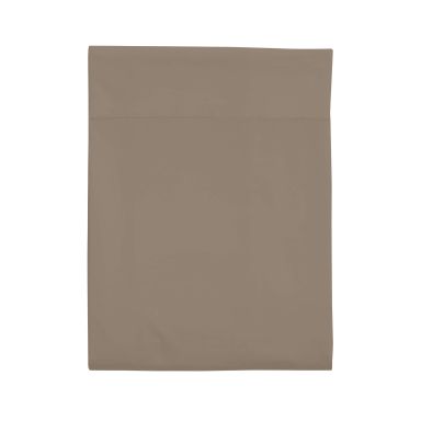 Drap plat taupe 100% coton biologique