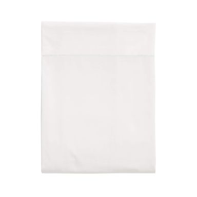 Drap plat 100% coton blanc